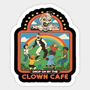 Terrifier Clown Cafe Sticker